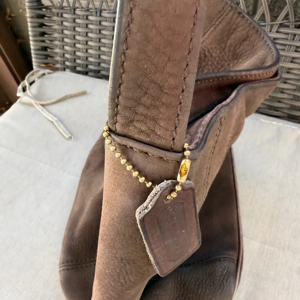Vintage Coach Sonoma Chocolate Nubuc Bucket Duffle - Picture 9 of 15